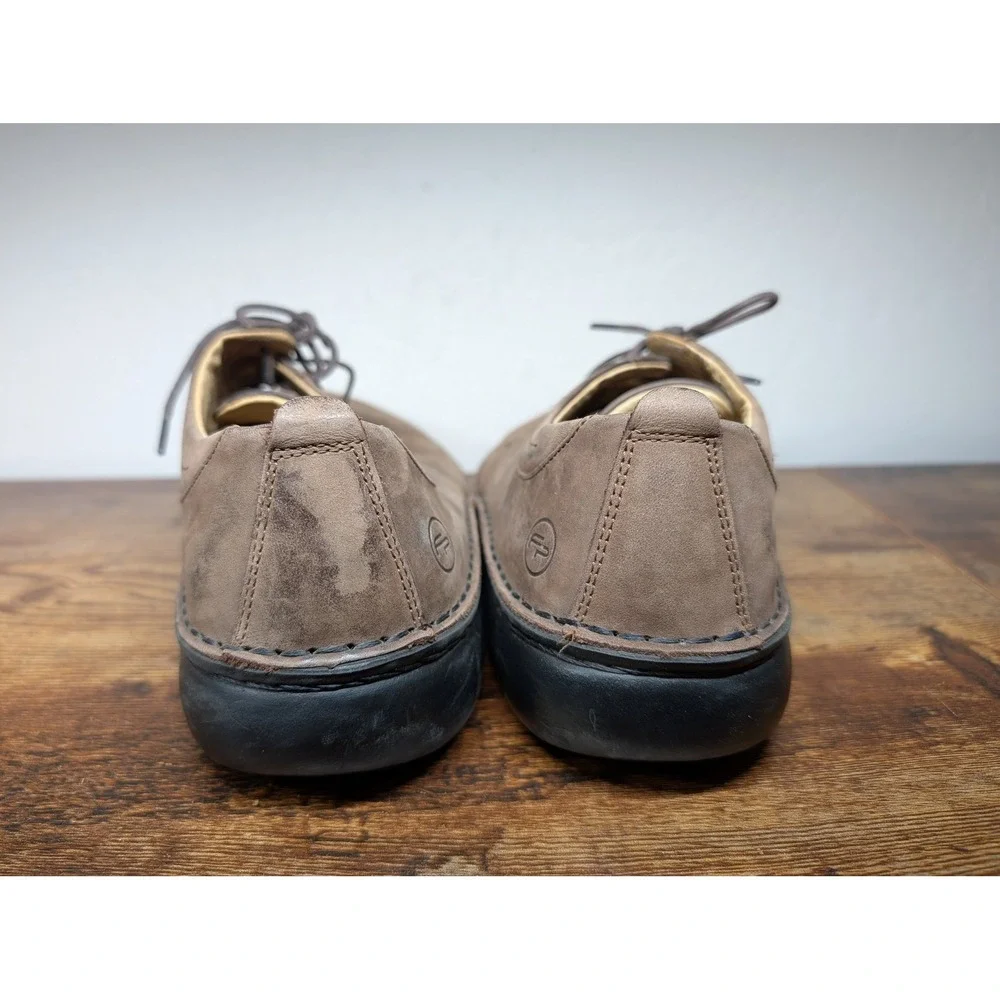 Footprints‎ by Birkenstock Mens 41 Brown Leather Lace Up Oxford Shoes Germany